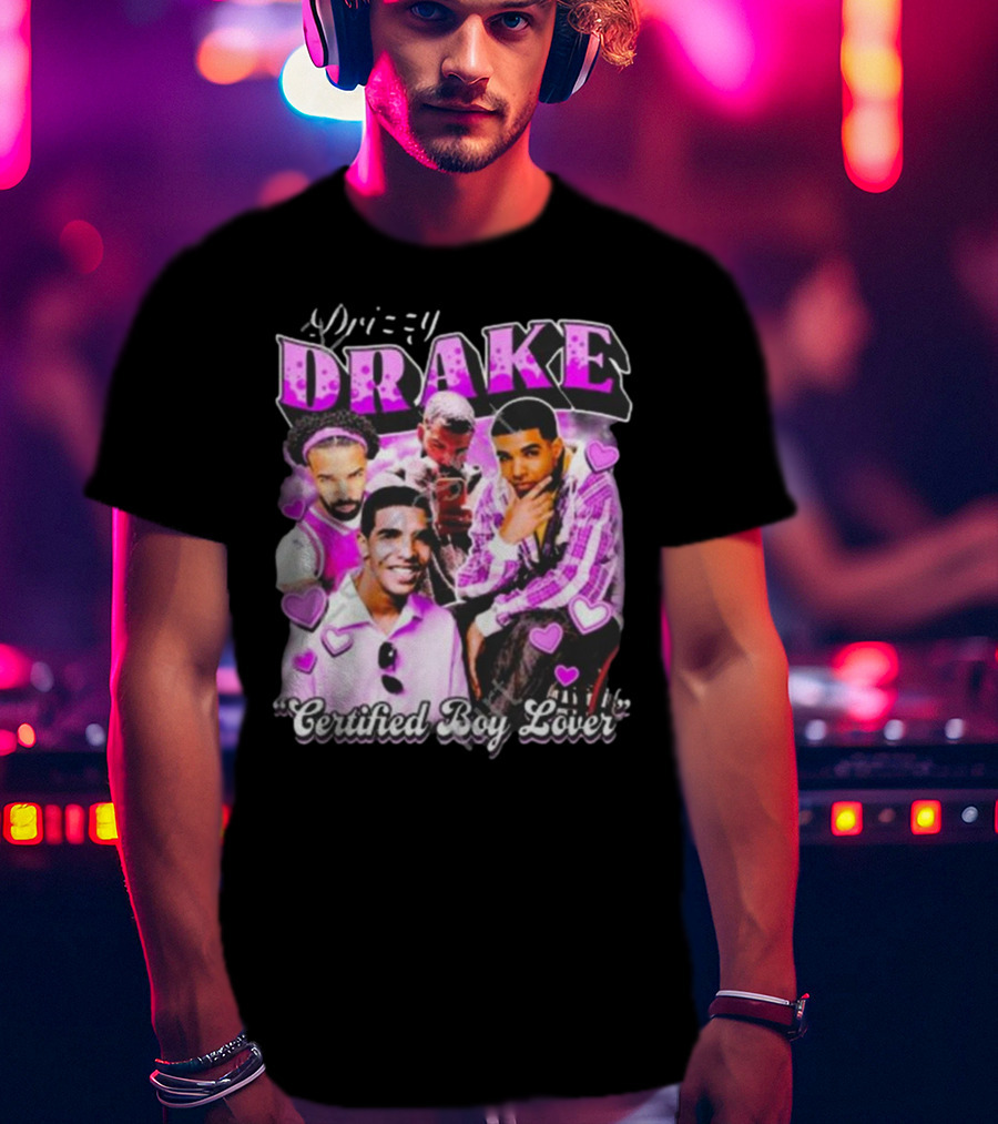 Drizzy Drake Certified Boy Lover Hearts Collage T-Shirt