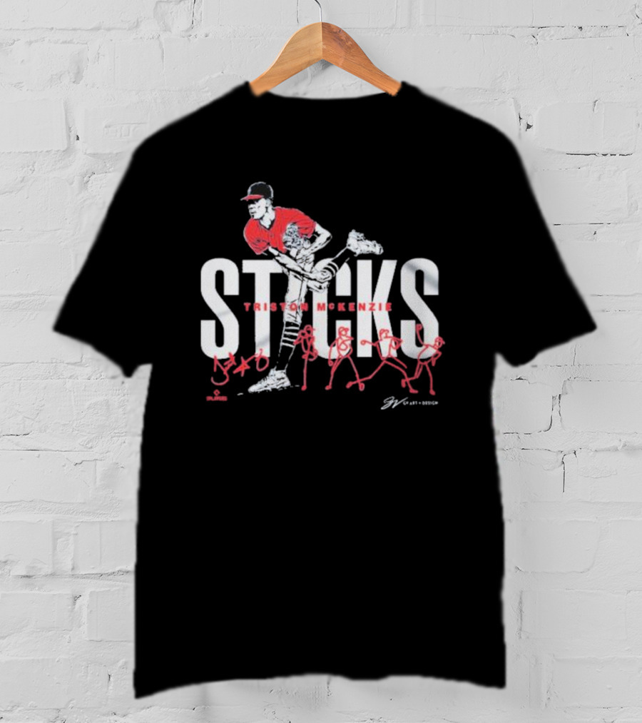 Triston McKenzie Sticks Baseball Pitch T-Shirt