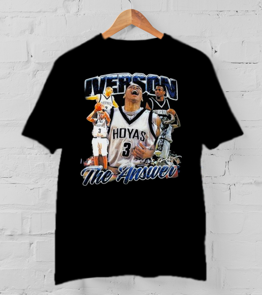 Iverson Hoyas Georgetown The Answer NCAA T-Shirt