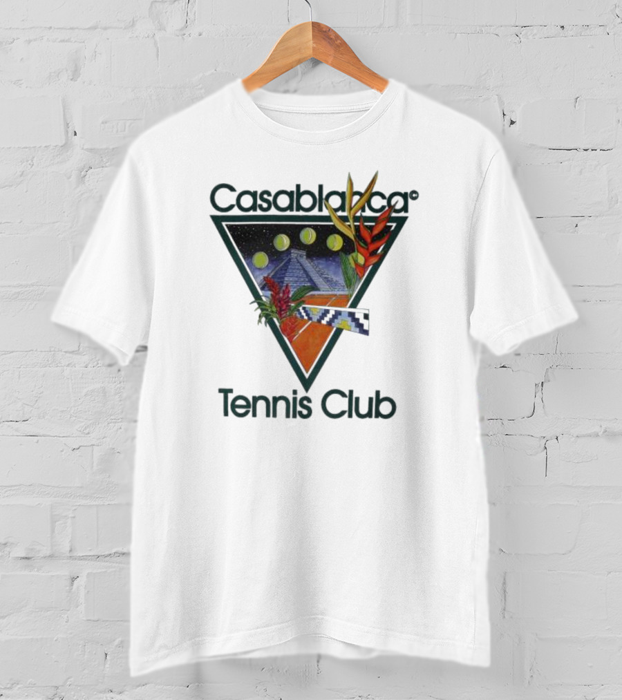 Casablanca Tennis Club Pyramid Floral T-Shirt