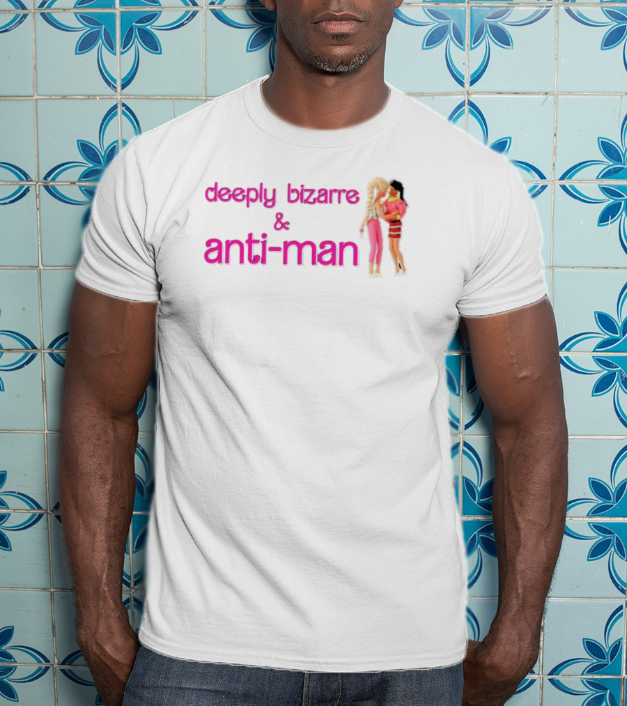 Deeply Bizarre And Anti-Man Pink Barbie Style Kissing T-Shirt