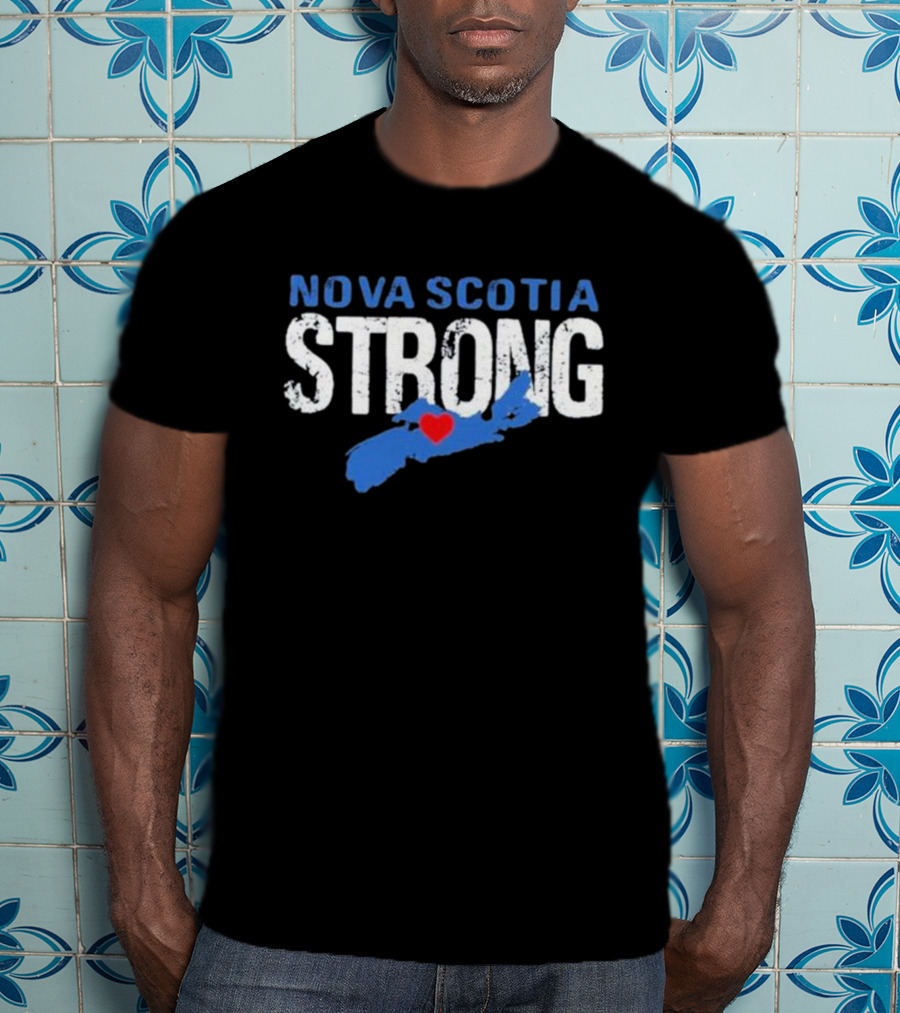 Nova Scotia Strong Map Heart T-Shirt