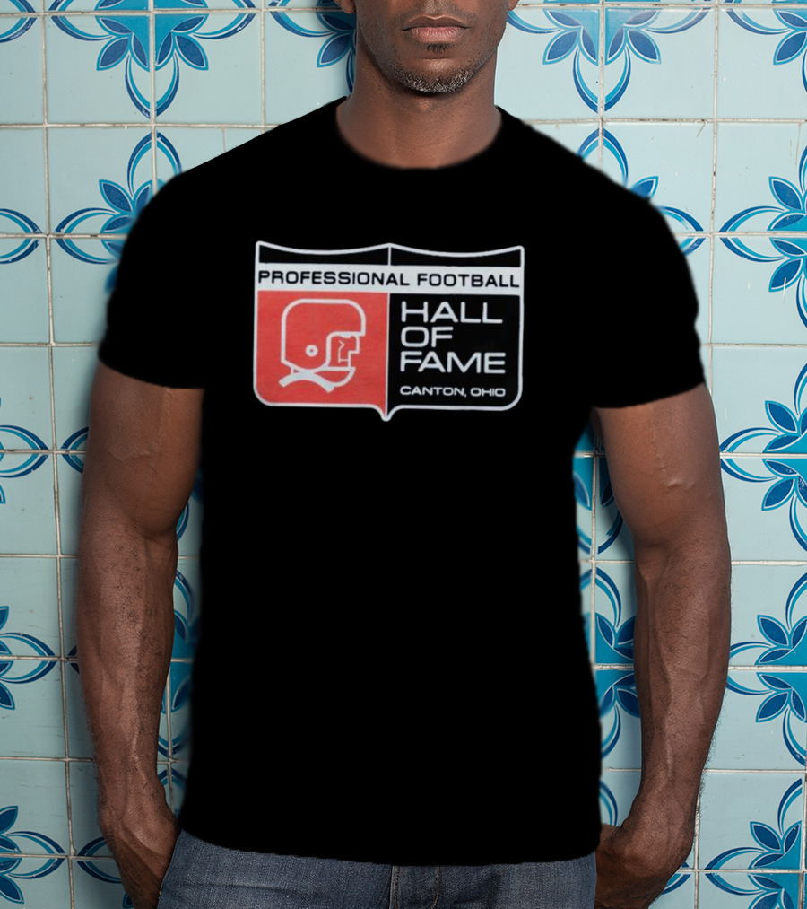 Professional Football Hall Of Fame Canton Ohio Vintage Helmet T-Shirt