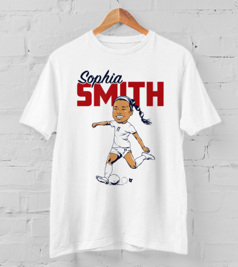 Sophia Smith Caricature USWNT Soccer Player Association T-Shirt