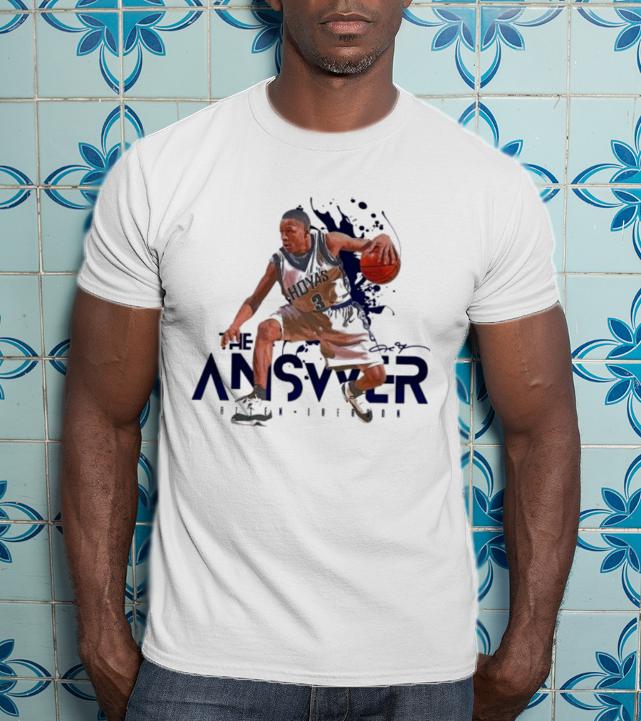 The Answer Allen Iverson Basketball Player Action Pose T-Shirt