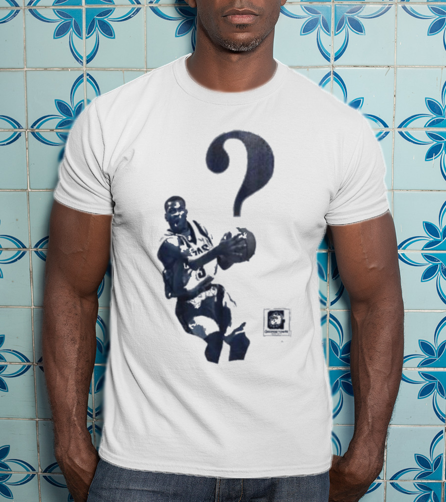 The Answer Georgetown University Allen Iverson Basketball Icon With Question Mark T-Shirt