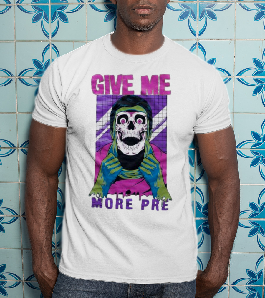 GIVE ME MORE PRE Skull Mask Urban T-Shirt