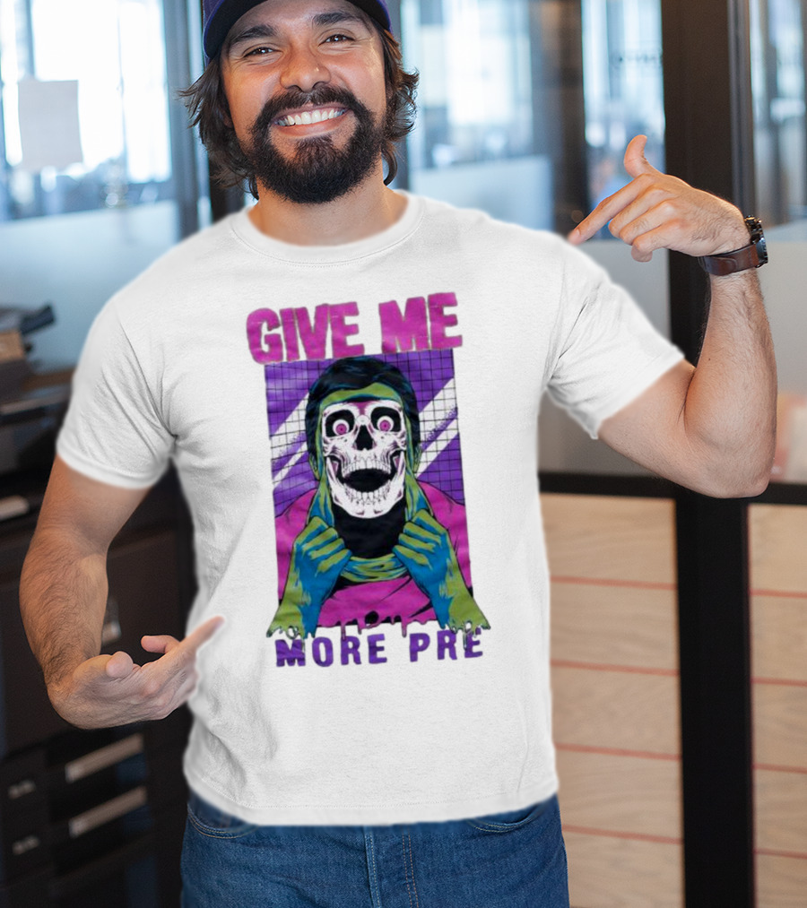 GIVE ME MORE PRE Skull Mask Urban T-Shirt