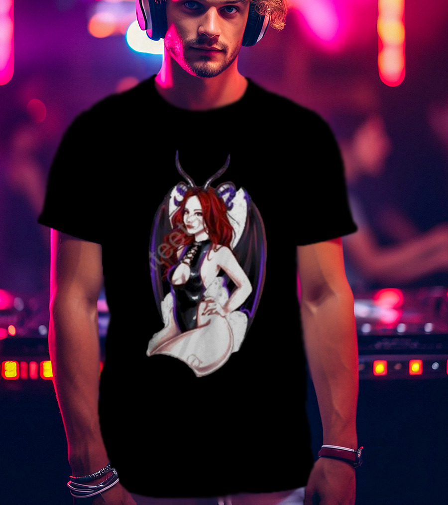 MadameDiablo Diablo Madame Demon Wings Femme Fatale T-Shirt