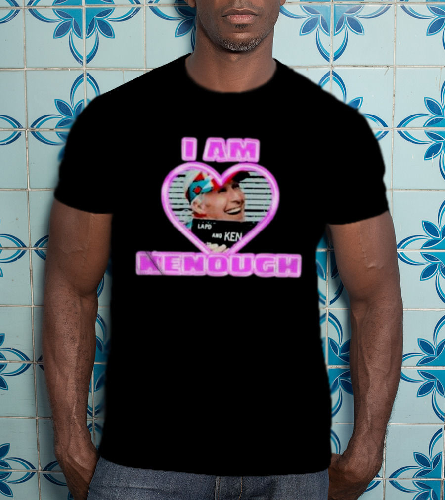 Ryan Gosling I Am Kenough Heart Ken Shirt Image T-Shirt