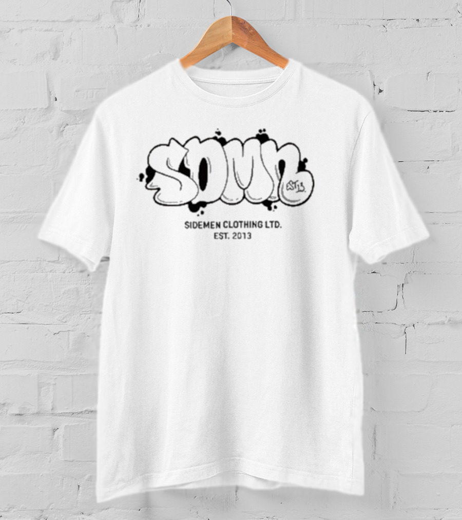 Sidemen Clothing Ltd SDMN Bubble Graffiti Est 2013 T-Shirt