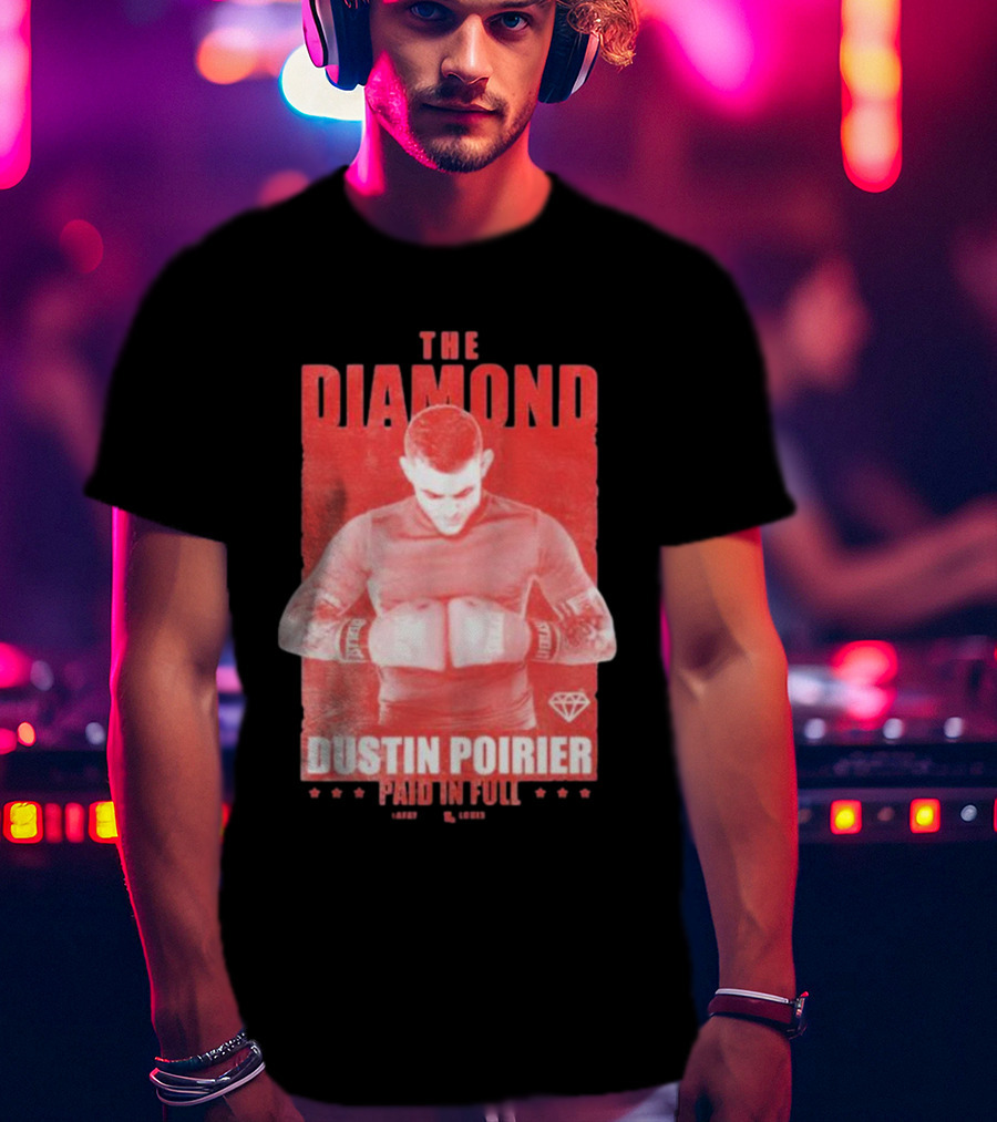The Diamond Dustin Poirier Paid In Full Diamond Boxing T-Shirt