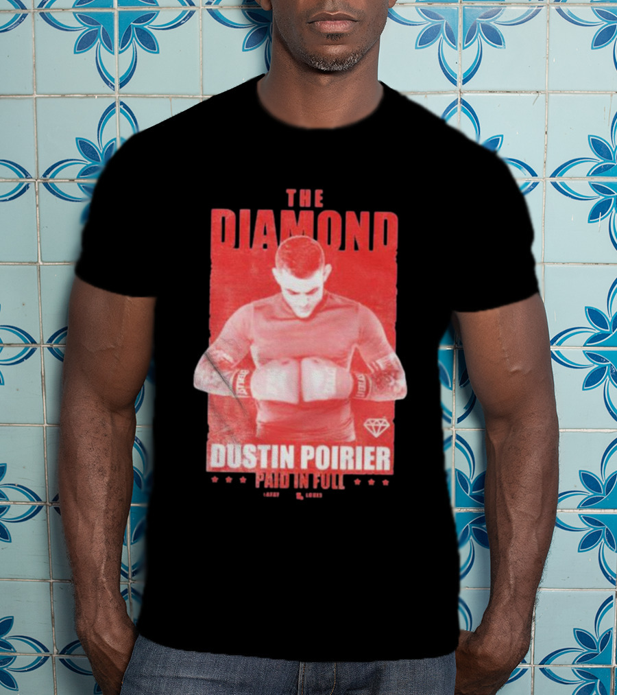 The Diamond Dustin Poirier Paid In Full Diamond Boxing T-Shirt
