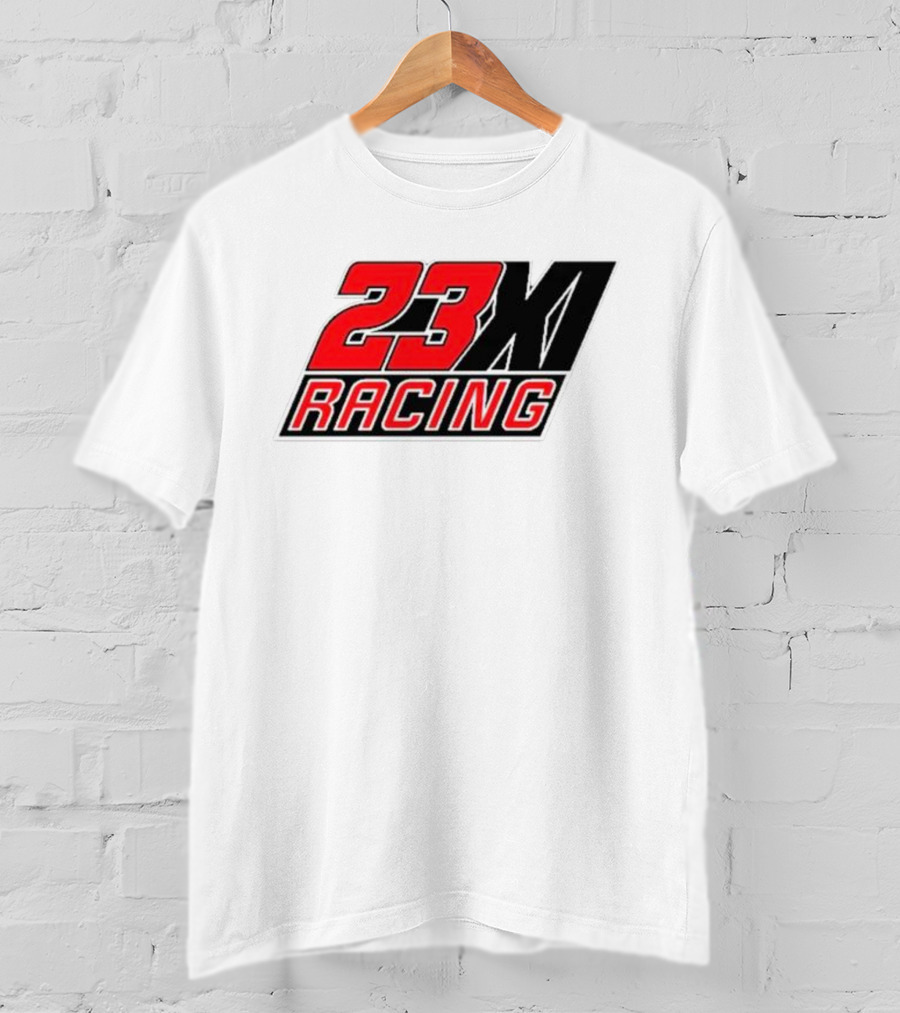 23XI Racing Checkered Flag Heather Charcoal 1-Spot T-Shirt