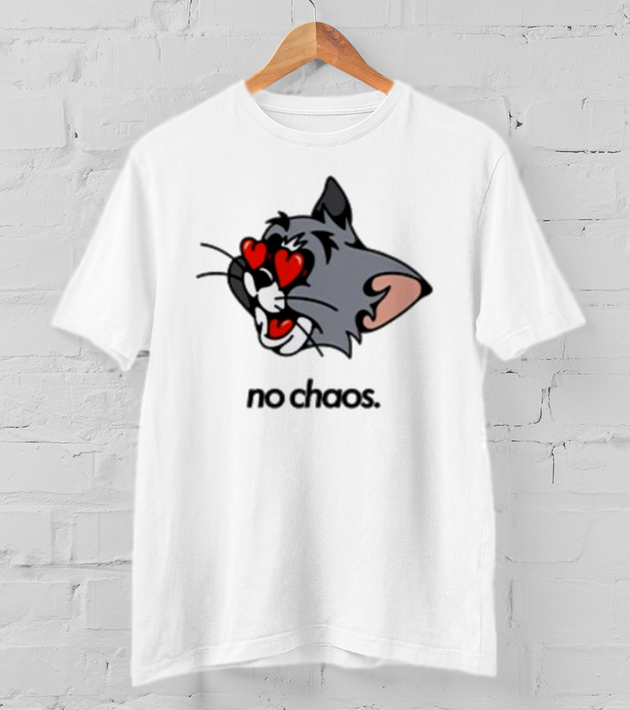 No Chaos Jerry Heart Eyes Cartoon Character T-Shirt