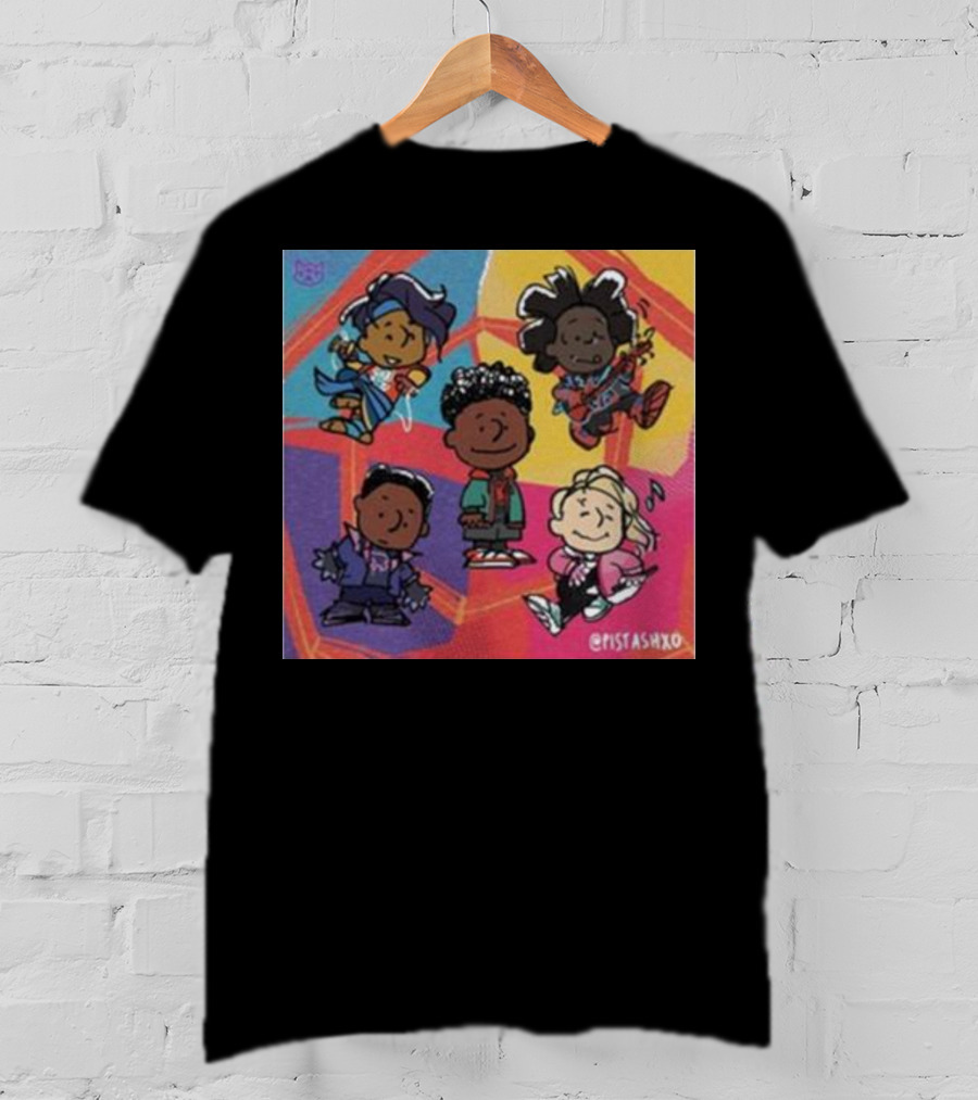 Peanuts Fanart Characters By Pistashxo With Vibrant Background T-Shirt