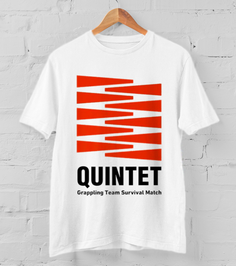 Quintet Grappling Team Survival Match Red Stripe T-Shirt