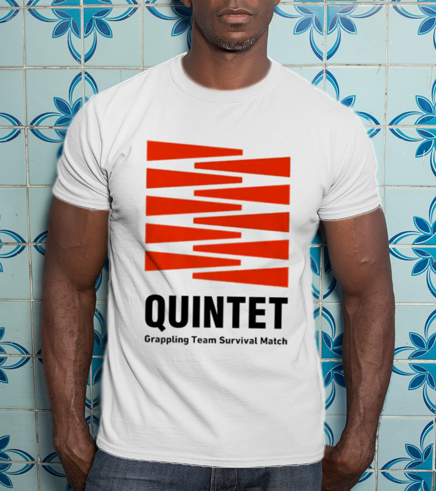 Quintet Grappling Team Survival Match Red Stripe T-Shirt