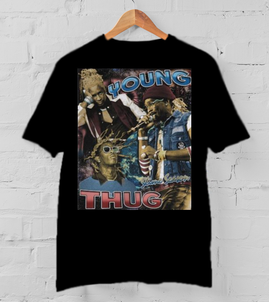 Young Thug Sline Season Multicolor Collage T-Shirt