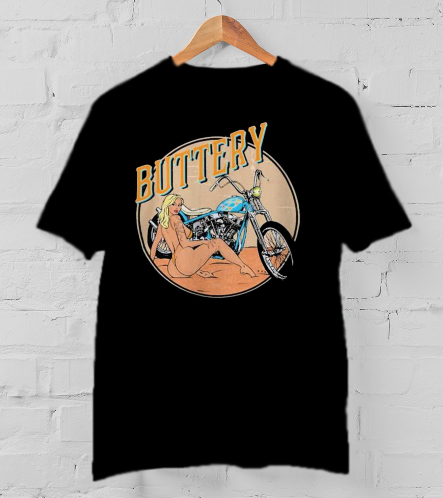 Buttery Films Del Rey Vintage Motorcycle Aesthetic T-Shirt