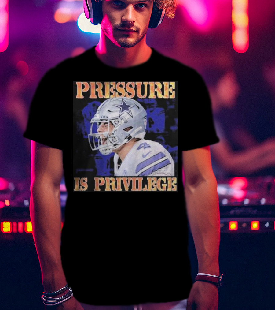 Dallas Cowboys Pressure Is Privilege Dak's Back T-Shirt