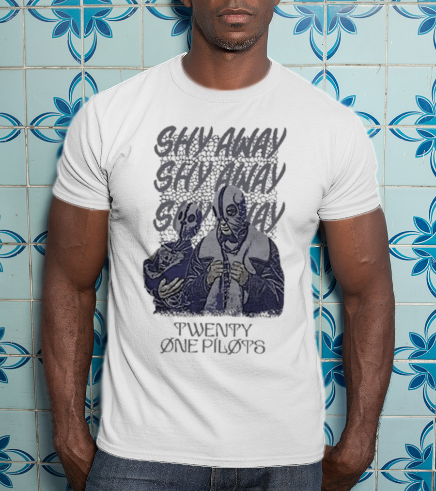 Shy Away Repeated Masked Figures Twenty One Pilots T-Shirt