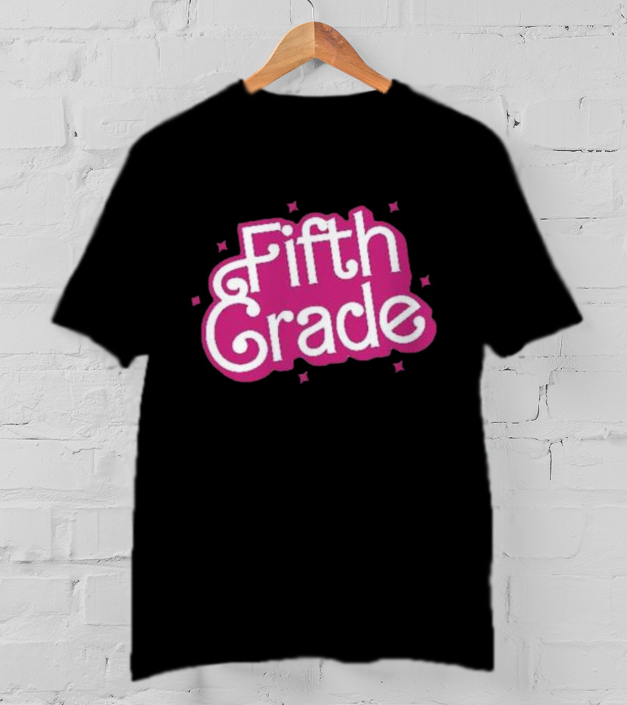 Girl Barbie Fifth Grade Teacher Barbi School T-Shirt