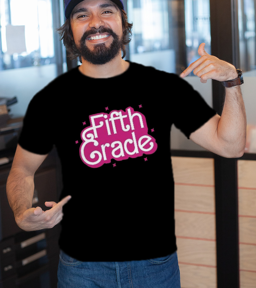 Girl Barbie Fifth Grade Teacher Barbi School T-Shirt