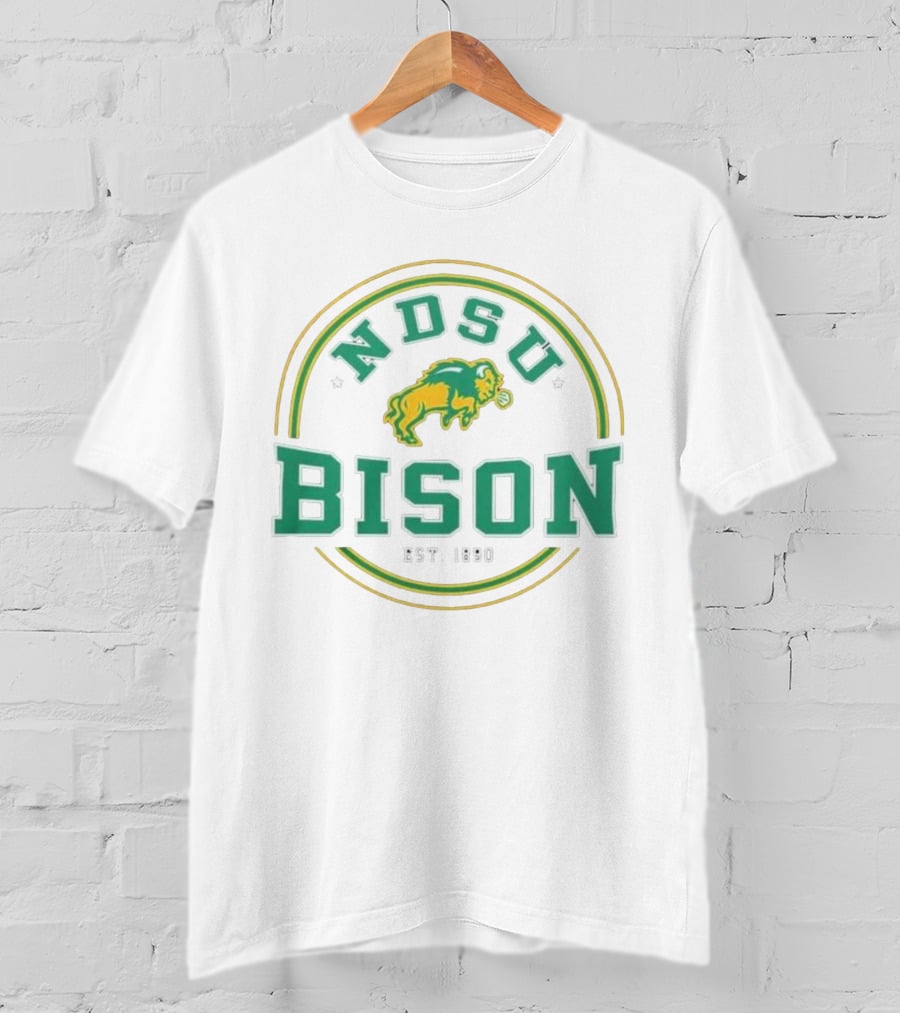 North Dakota State Bison NDSU Est. 1890 Henley By Colosseum T-Shirt