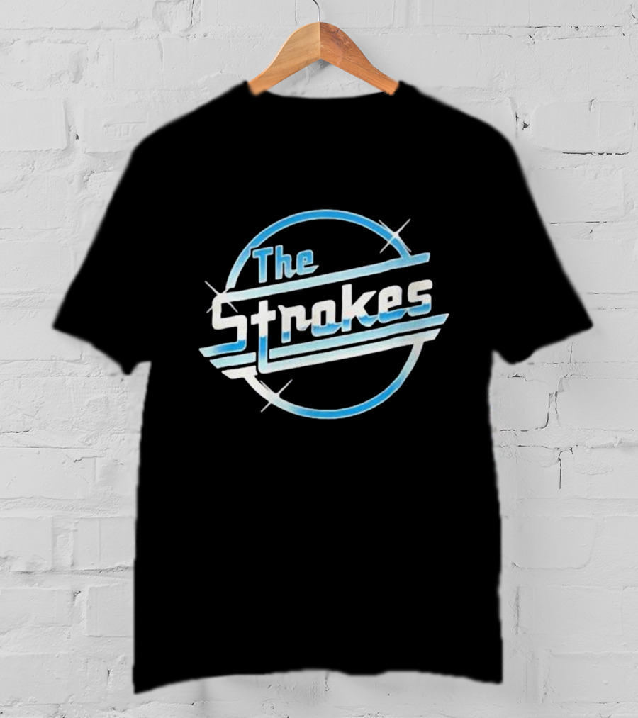 The Strokes Retro Futuristic Blue T-Shirt