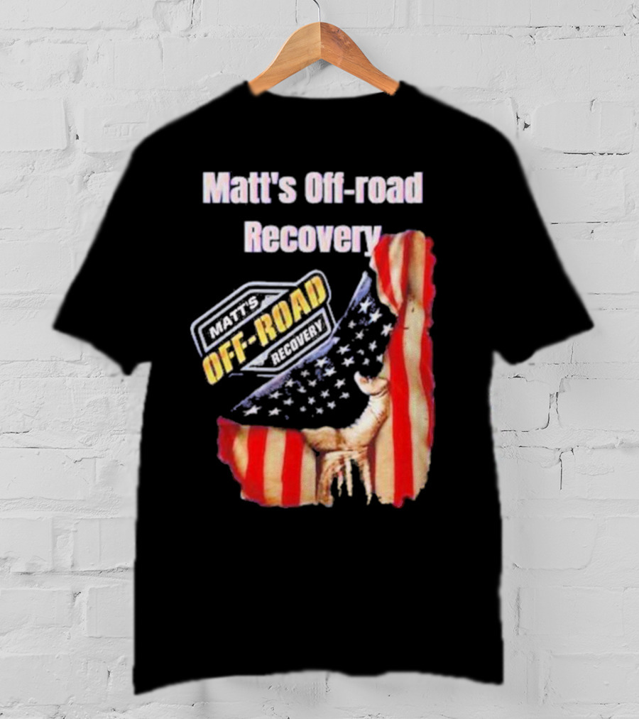 Matt's Off-Road Recovery American Flag Deer T-Shirt