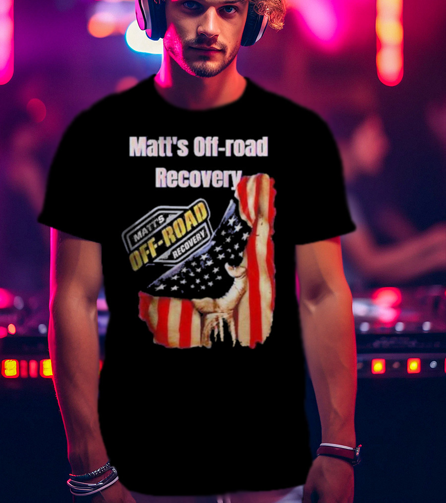 Matt's Off-Road Recovery American Flag Deer T-Shirt
