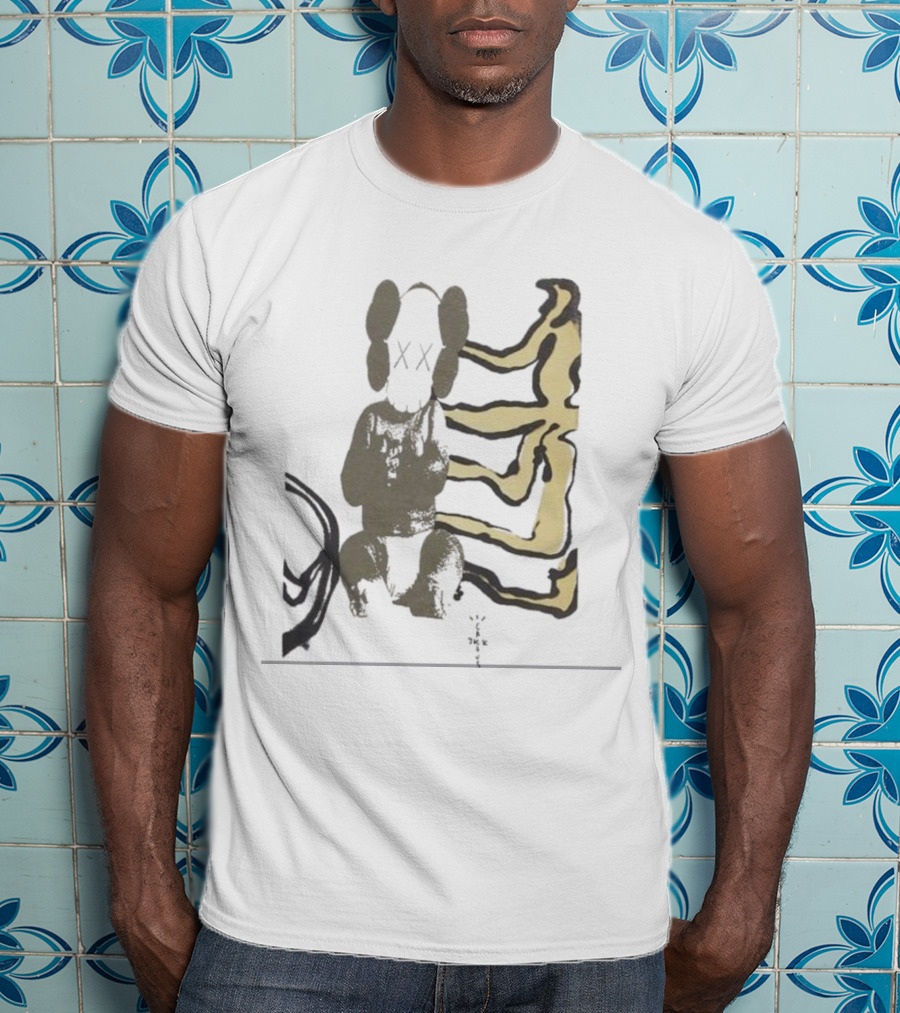 Kaws For Fragment Travis Scott Cactus Jack Collaboration T-Shirt