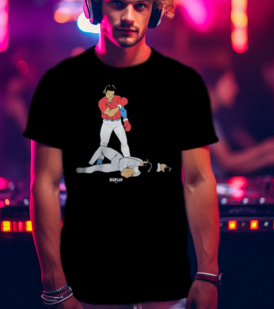 Bigplay Down Goes KO Boxer Knockout Moment T-Shirt