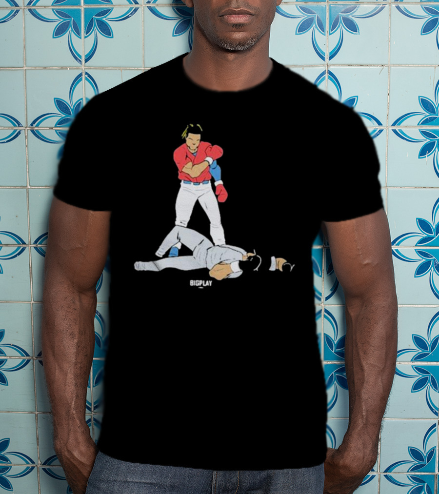 Bigplay Down Goes KO Boxer Knockout Moment T-Shirt