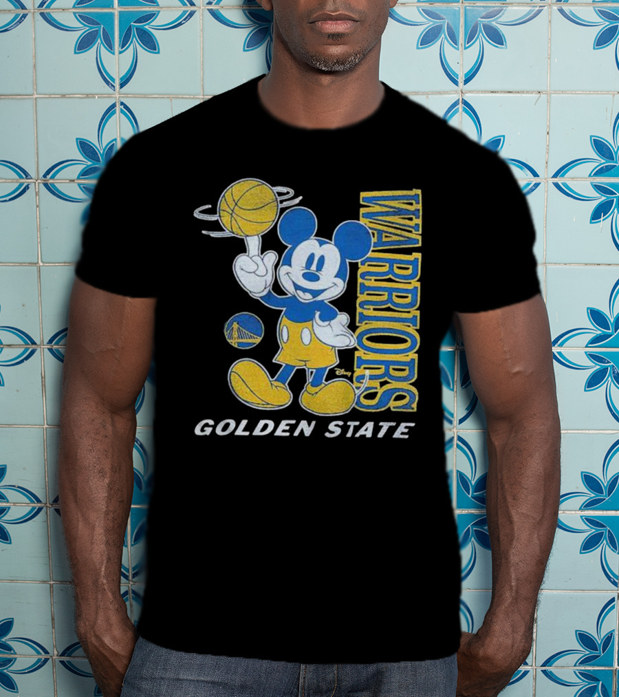 Warriors Golden State Mickey Mouse Basketball T-Shirt