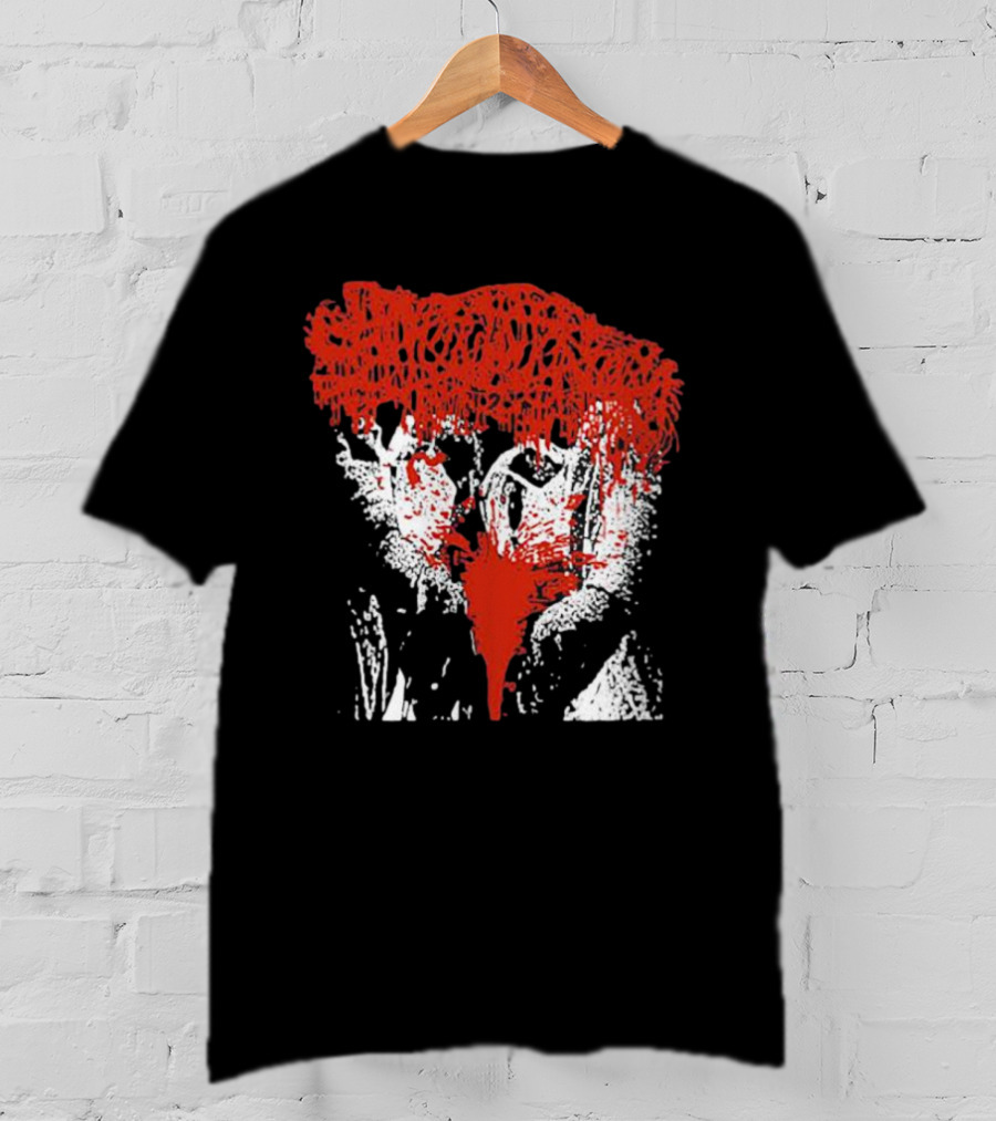 Sanguisugabogg Red And White Horror Mask T-Shirt