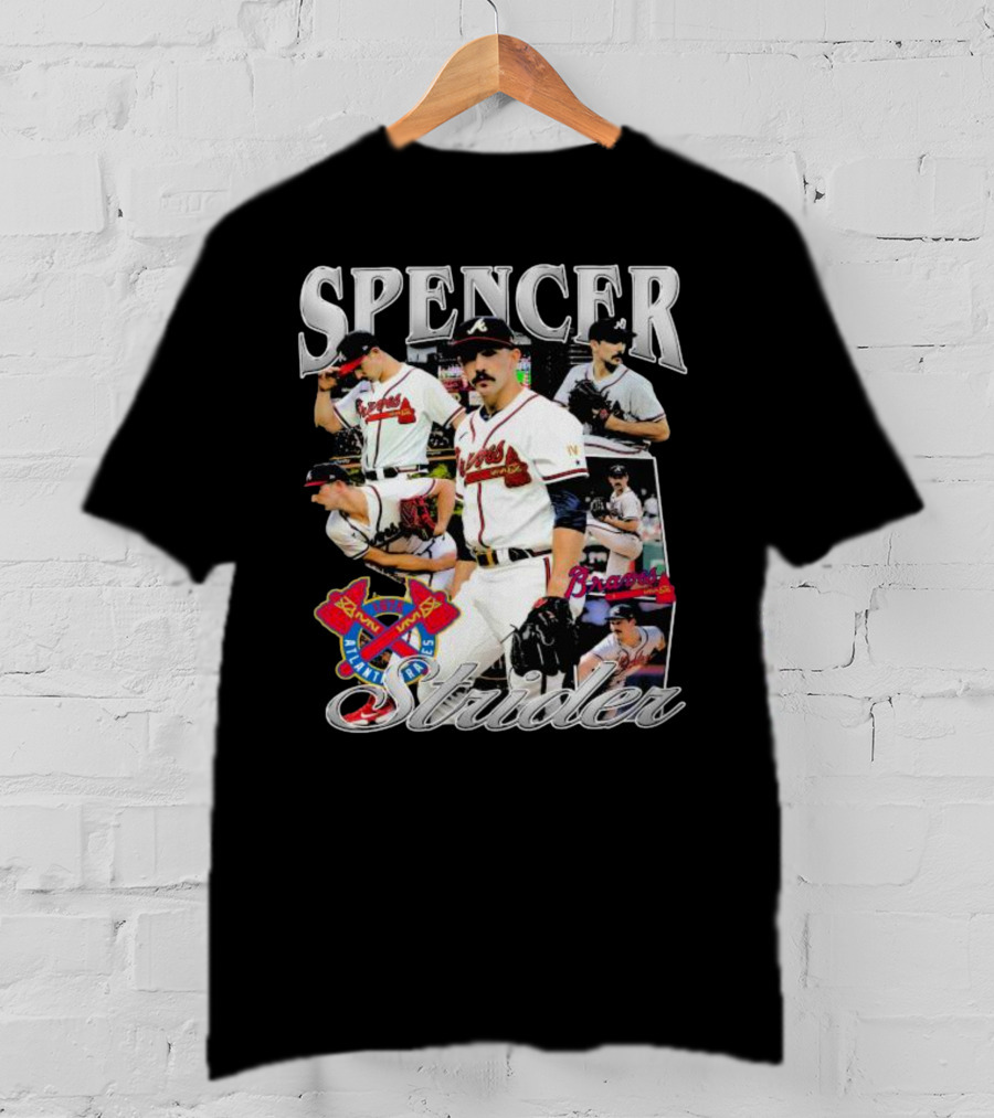 Spencer Strider Braves Pitcher Collage T-Shirt