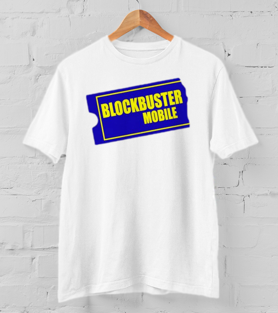 BLOCKBUSTER MOBILE Blue Ticket Nostalgia T-Shirt