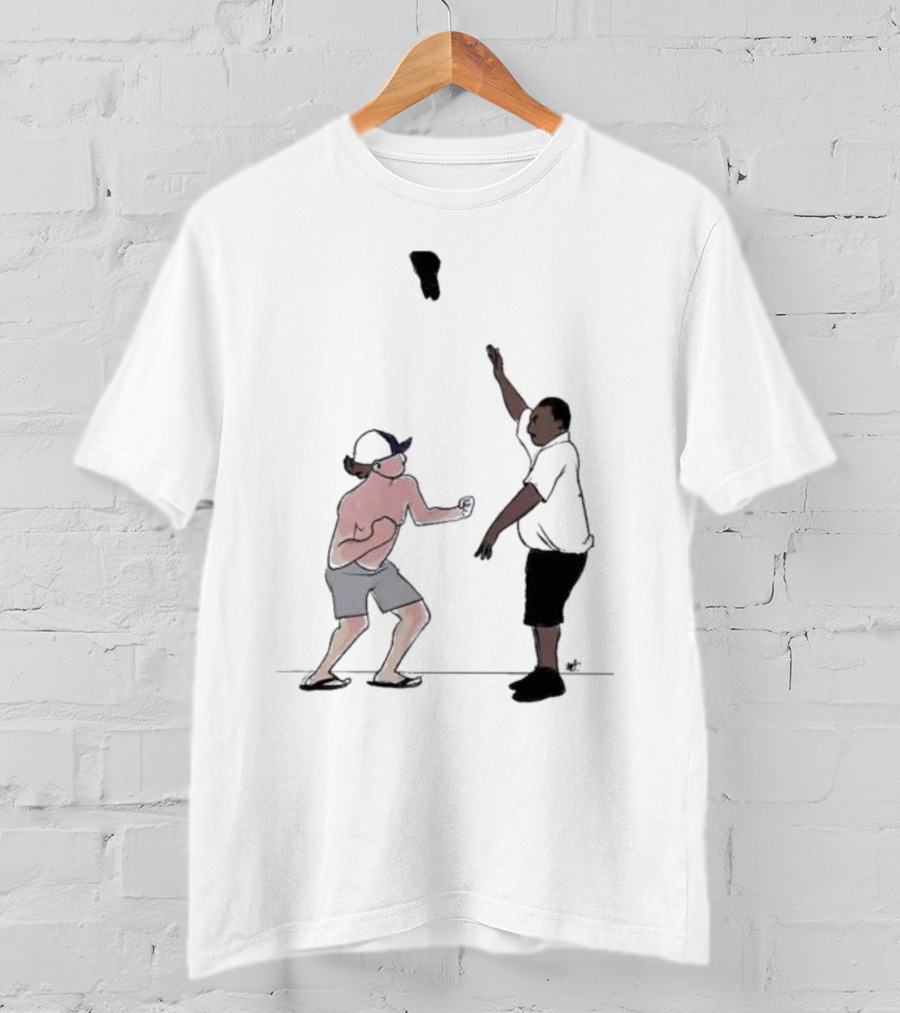 Brawl At Montgomery Alabama Riverfront Dock Caught T-Shirt With Fight Sketch At T-Shirt