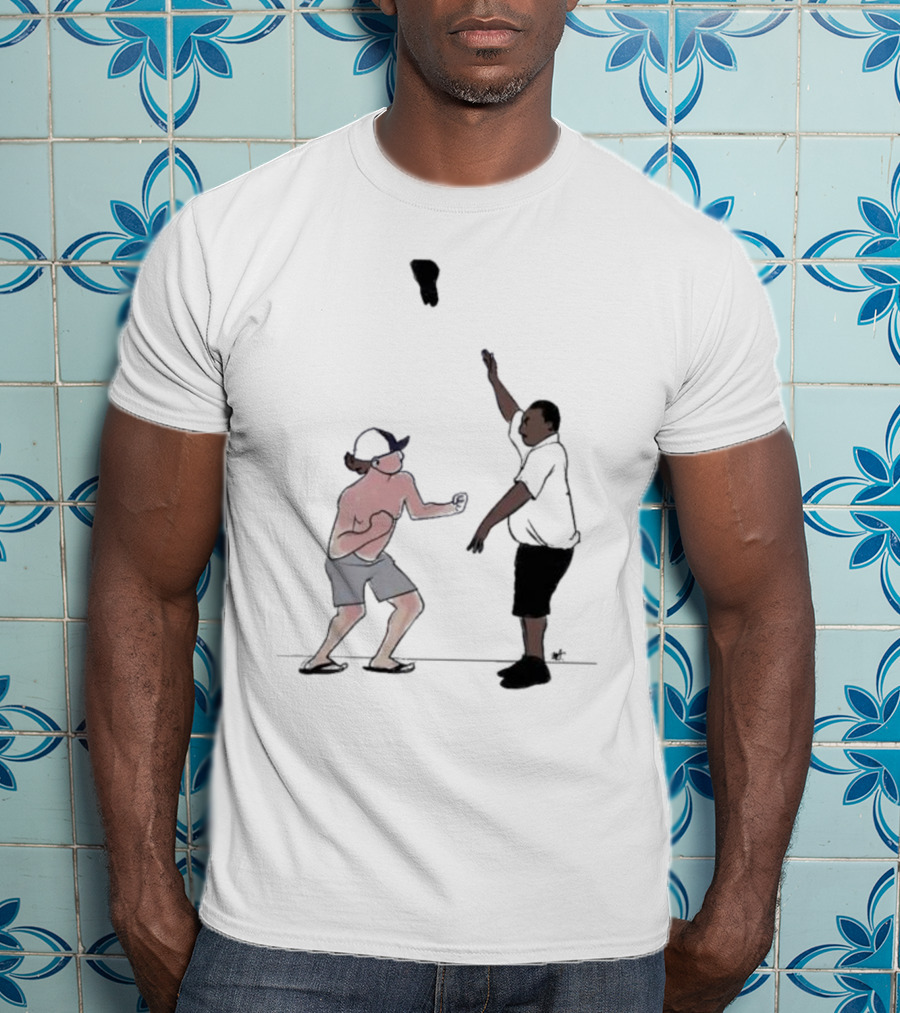 Brawl At Montgomery Alabama Riverfront Dock Caught T-Shirt With Fight Sketch At T-Shirt