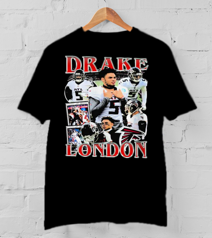 Drake London Atlanta Falcons Player Collage With Falcons T-Shirt