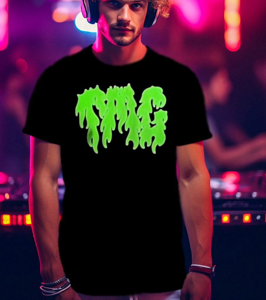 TMG Merch Slime Green Drip TMG T-Shirt