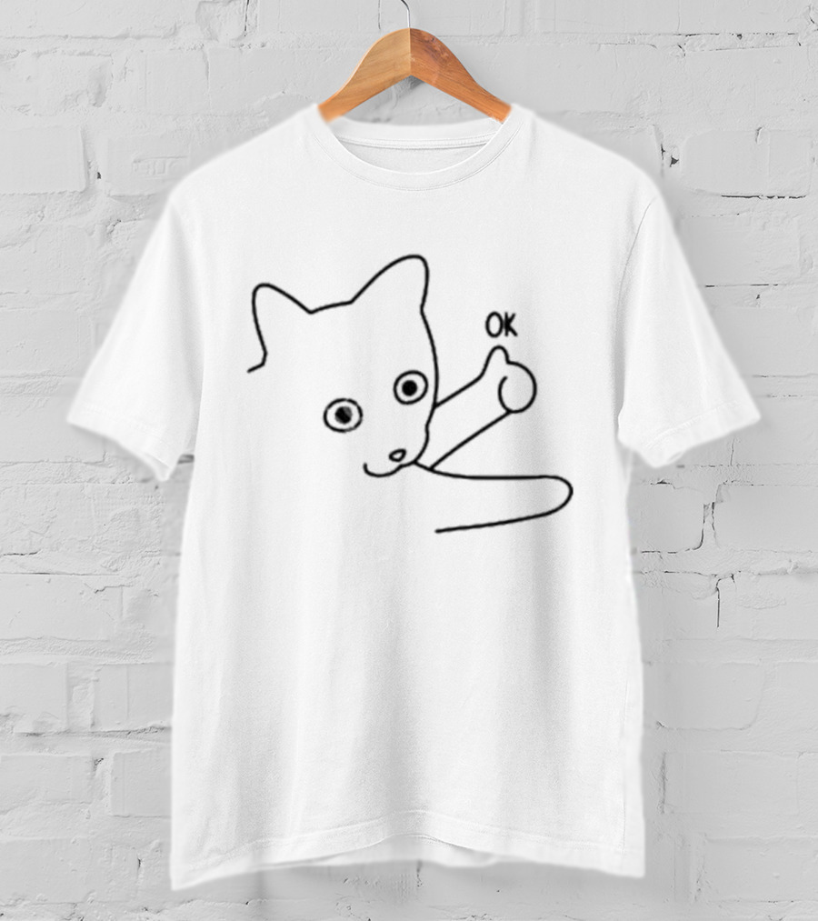 Meowdy Partner Okie Dokie Cat OK Gesture T-Shirt