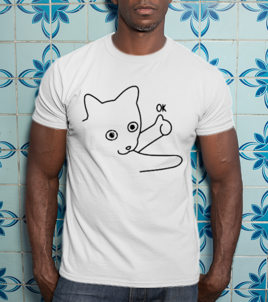 Meowdy Partner Okie Dokie Cat OK Gesture T-Shirt