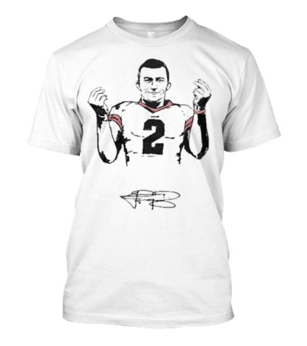 Money Manziel Number 2 Football Pose T-Shirt