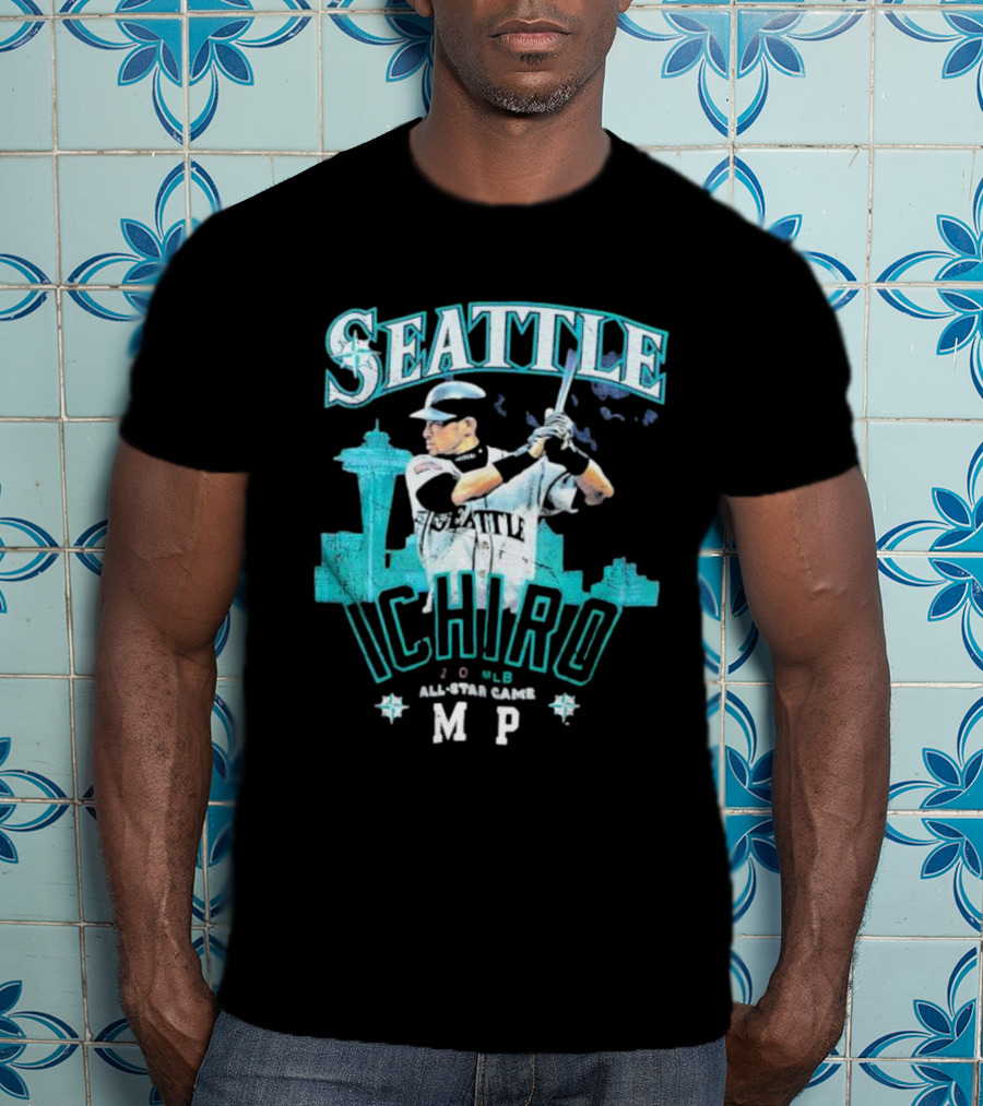 Seattle Mariners 2007 MLB All Star Game MVP Ichiro Suzuki T-Shirt