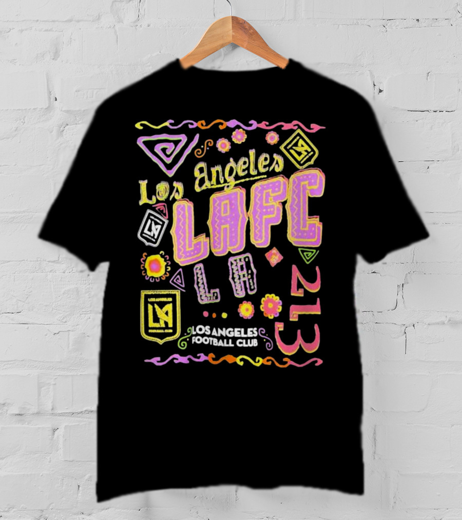 Los Angeles FC Papel Picado 213 LAFC Los Angeles Football Club T-Shirt