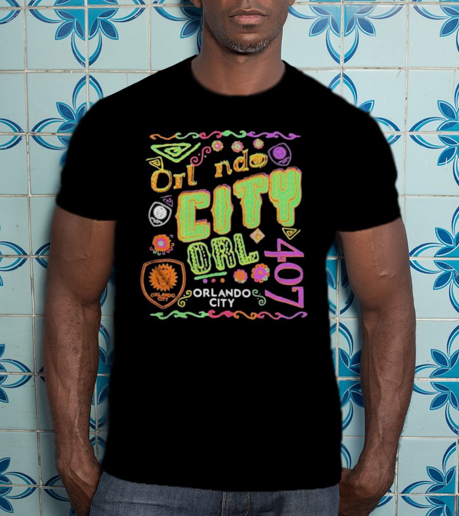 Orlando City 407 Papel Picado ORL City SC T-Shirt