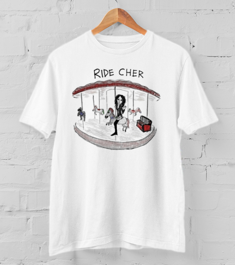 Ride Cher Carousel Sketch T-Shirt